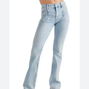 Free People Light Wash Flare Jeans